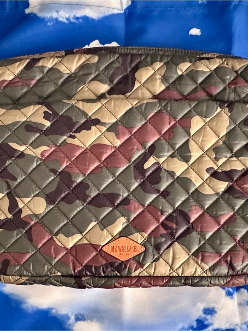 MZ Wallace Metro Laptop Sleeve Quilted Camouflage - Picture 5 of 6